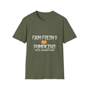 Farm Fresh Pumpkins T-Shirt — Pumpkin Patch, Apples & Hayrides Fall Tee