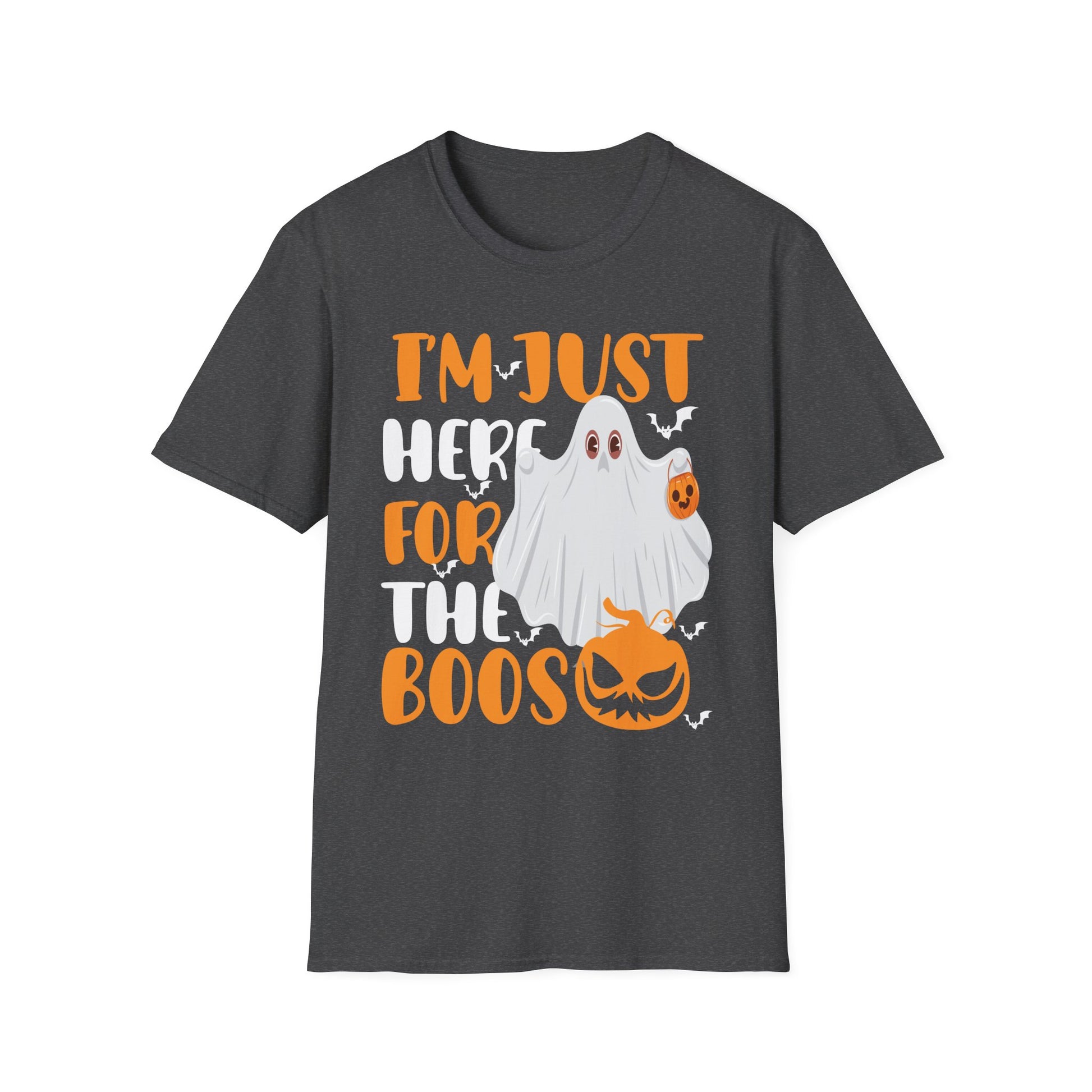 Funny Halloween Costume I'm Just Here for The Boos T-Shirt Unisex Softstyle T-Shirt