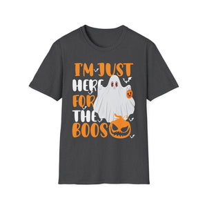 Funny Halloween Costume I'm Just Here for The Boos T-Shirt Unisex Softstyle T-Shirt