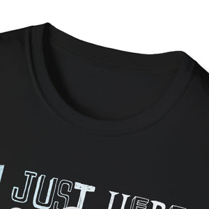 Just Here For The Boos Halloween Costume Funny Halloween Tee Unisex Softstyle T-Shirt