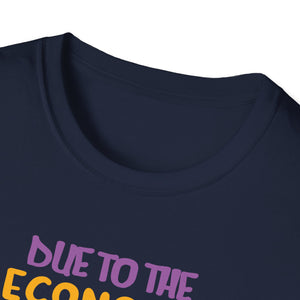 Halloween T-Shirt — “Due to the Economy This Is My Halloween Costume” Pumpkin Witch Tee