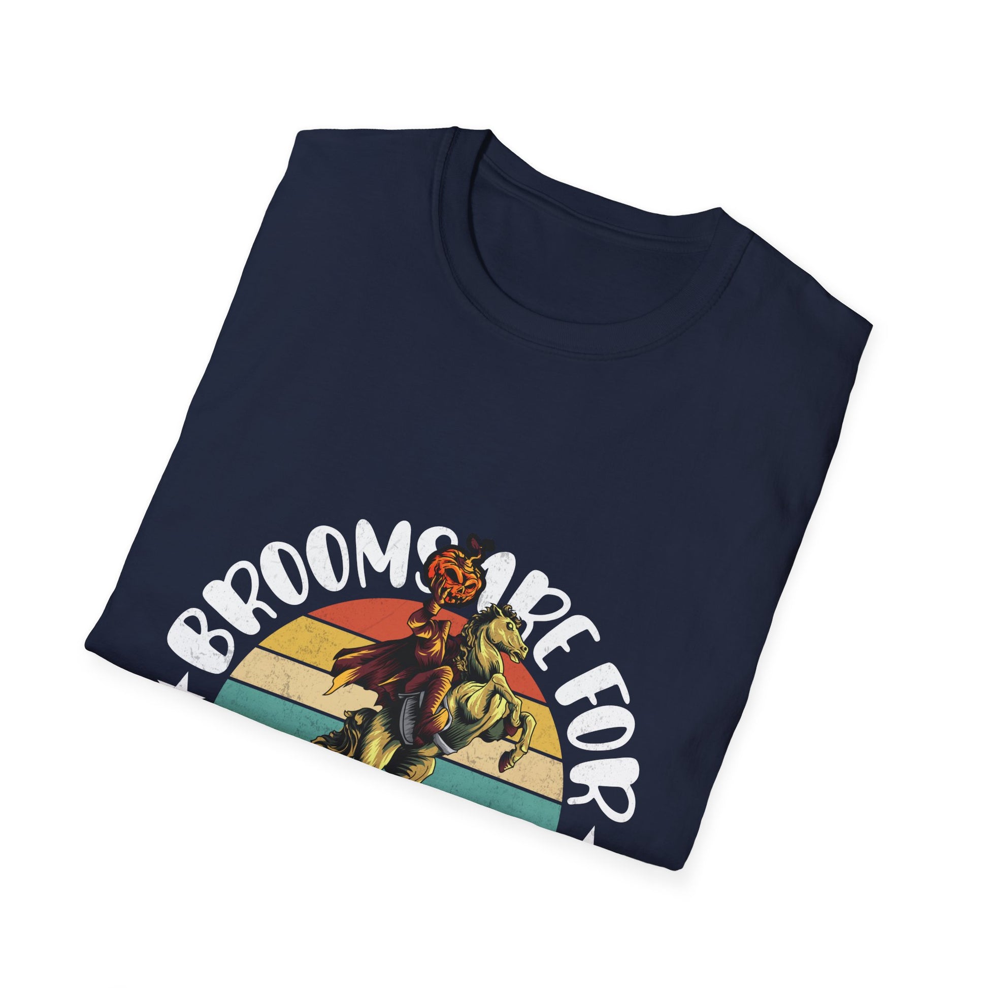 Witch Brooms Are For Amateurs T-Shirt — Retro Halloween Witch Tee