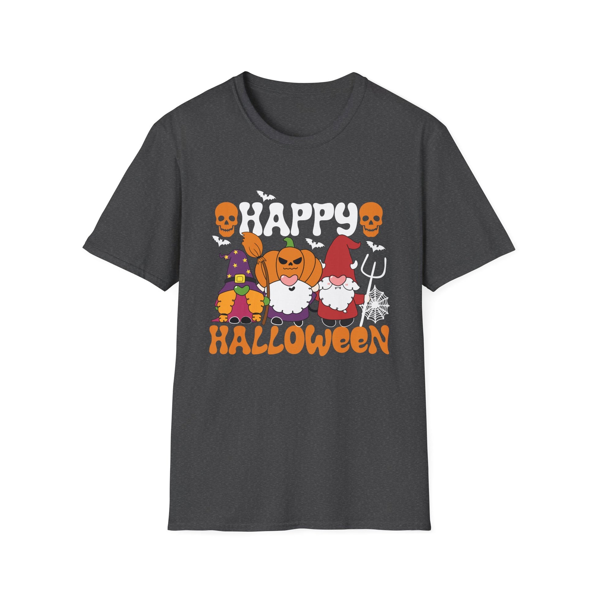 Halloween Gnome T-Shirt — Cute Pumpkin Gnomes "Happy Halloween" Tee