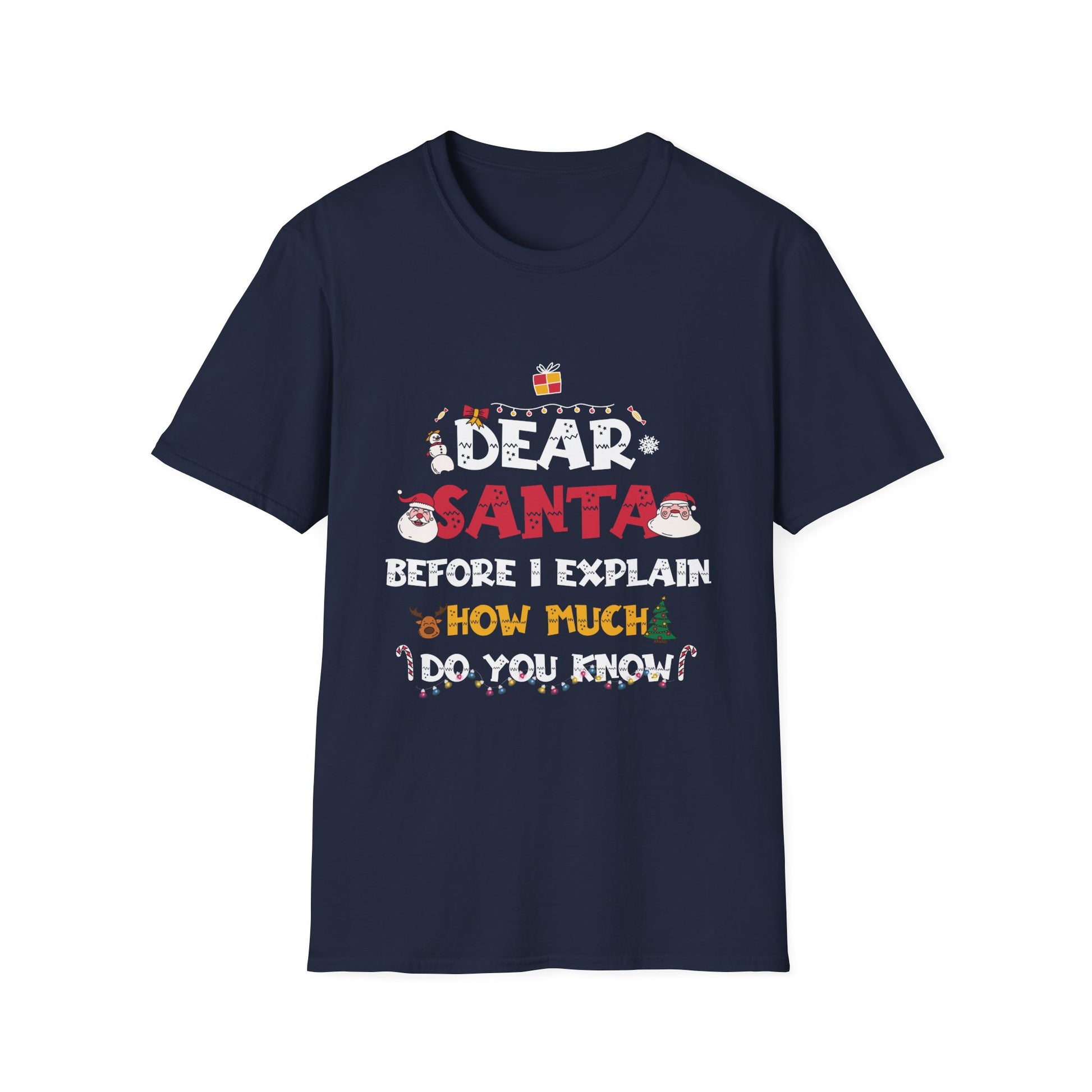 Dear Santa I Can Explain Funny Christmas Shirts Kids Adults T-Shirt