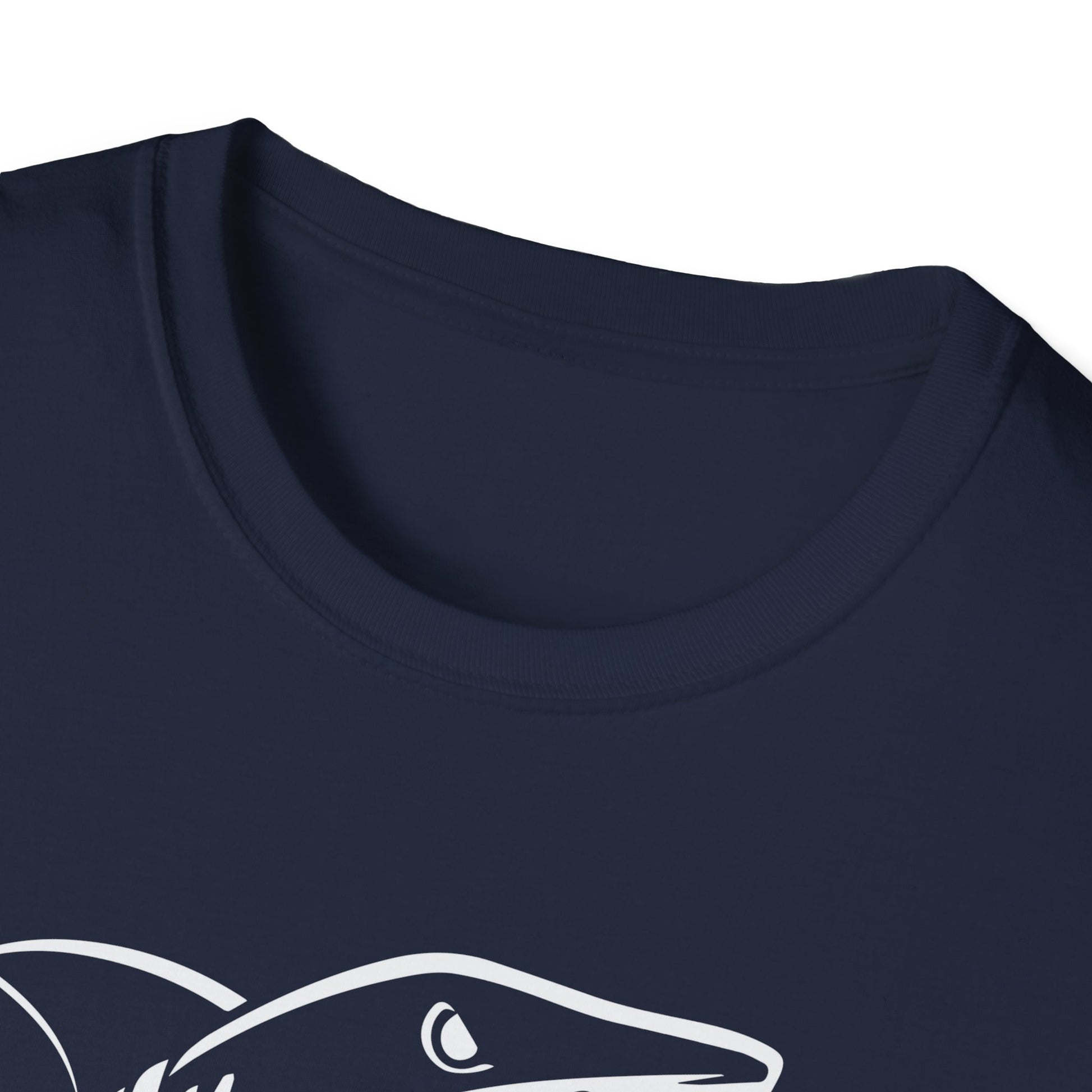 Shark Skeleton Samurai T-Shirt — Halloween Pirate Sword Graphic Tee