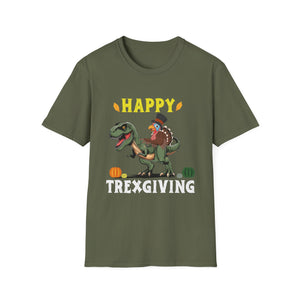Happy Trexgiving T-Shirt – Funny Thanksgiving Dinosaur Tee