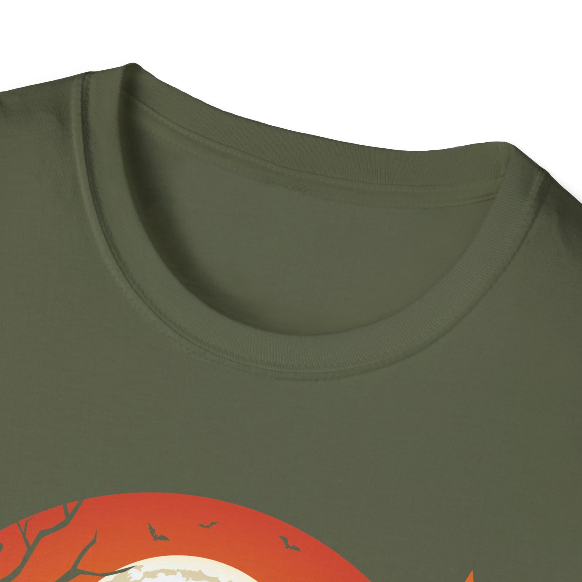 Halloween Skateboard T-Shirt — "Flip or Treat" Spooky Moon Graphic