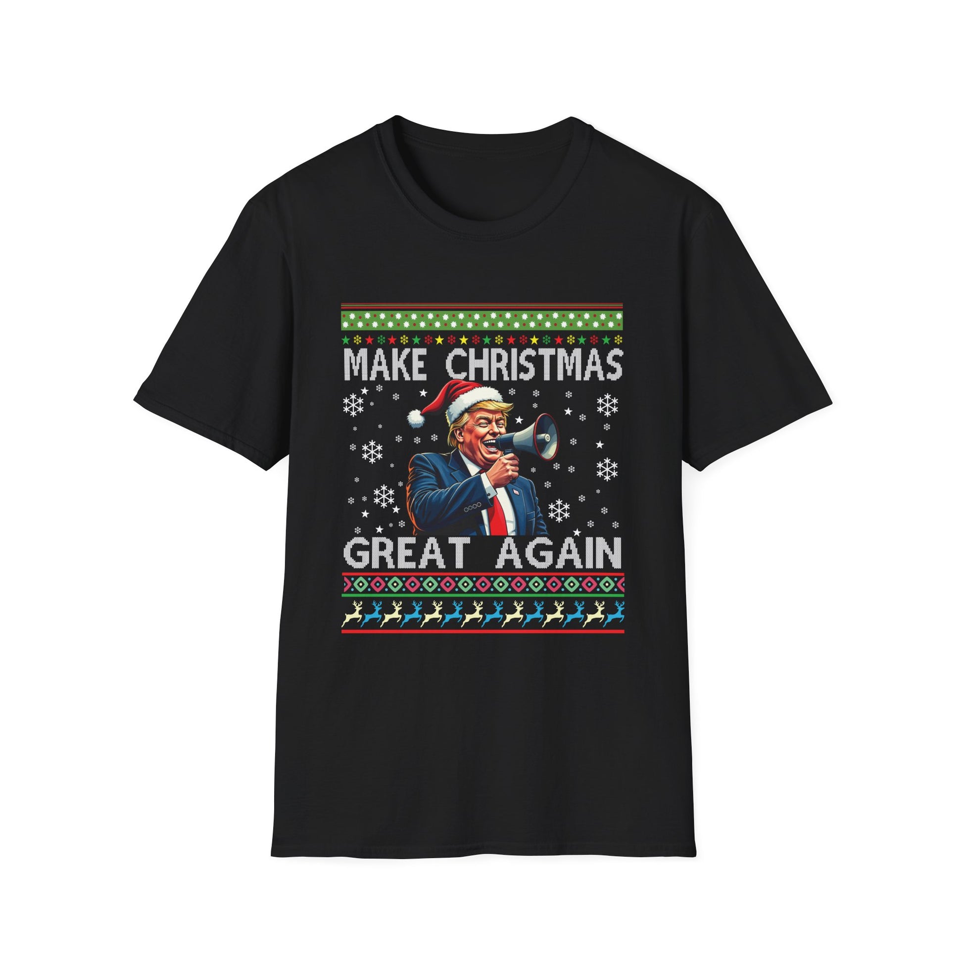 Make Christmas Great Again T-Shirt — Funny Political Santa Holiday Tee
