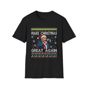 Make Christmas Great Again T-Shirt — Funny Political Santa Holiday Tee