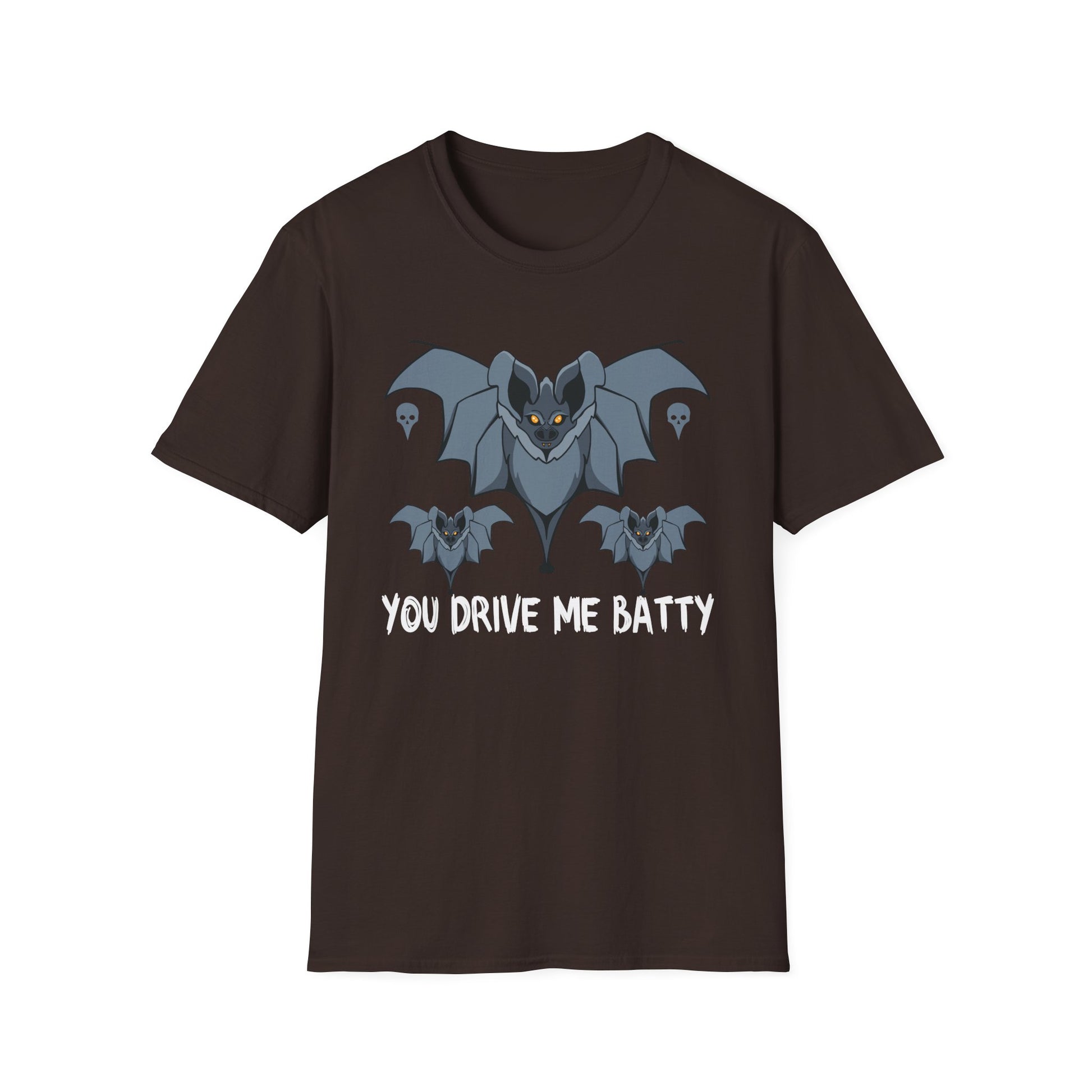 Bat Graphic T‑Shirt — "You Drive Me Batty" Halloween Tee