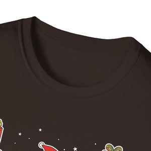 Funny Christmas Pajama Gangsta Wrapper Christmas Unisex Softstyle T-Shirt