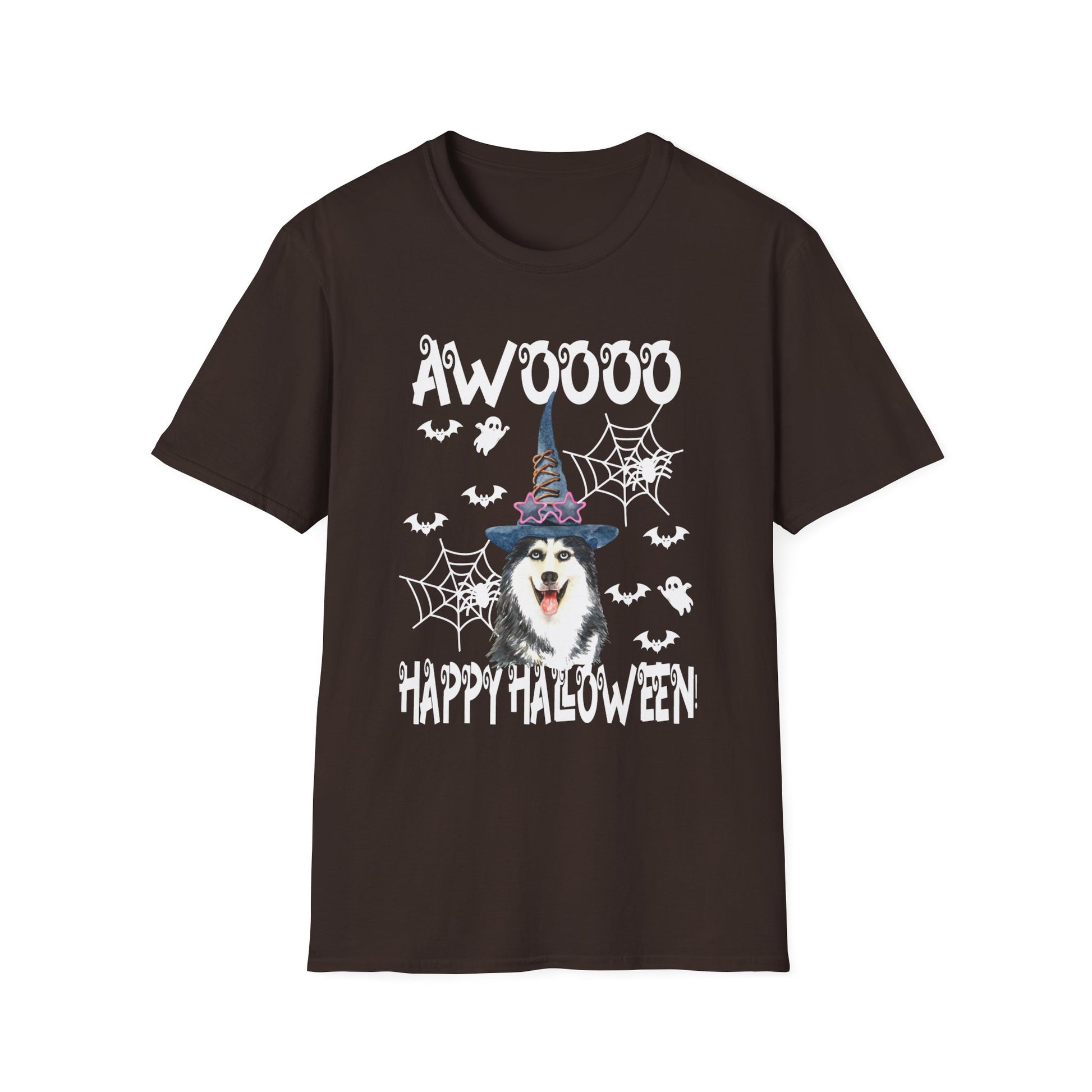 Husky Halloween Funny Siberian Husky Halloween Tee  Unisex Softstyle T-Shirt