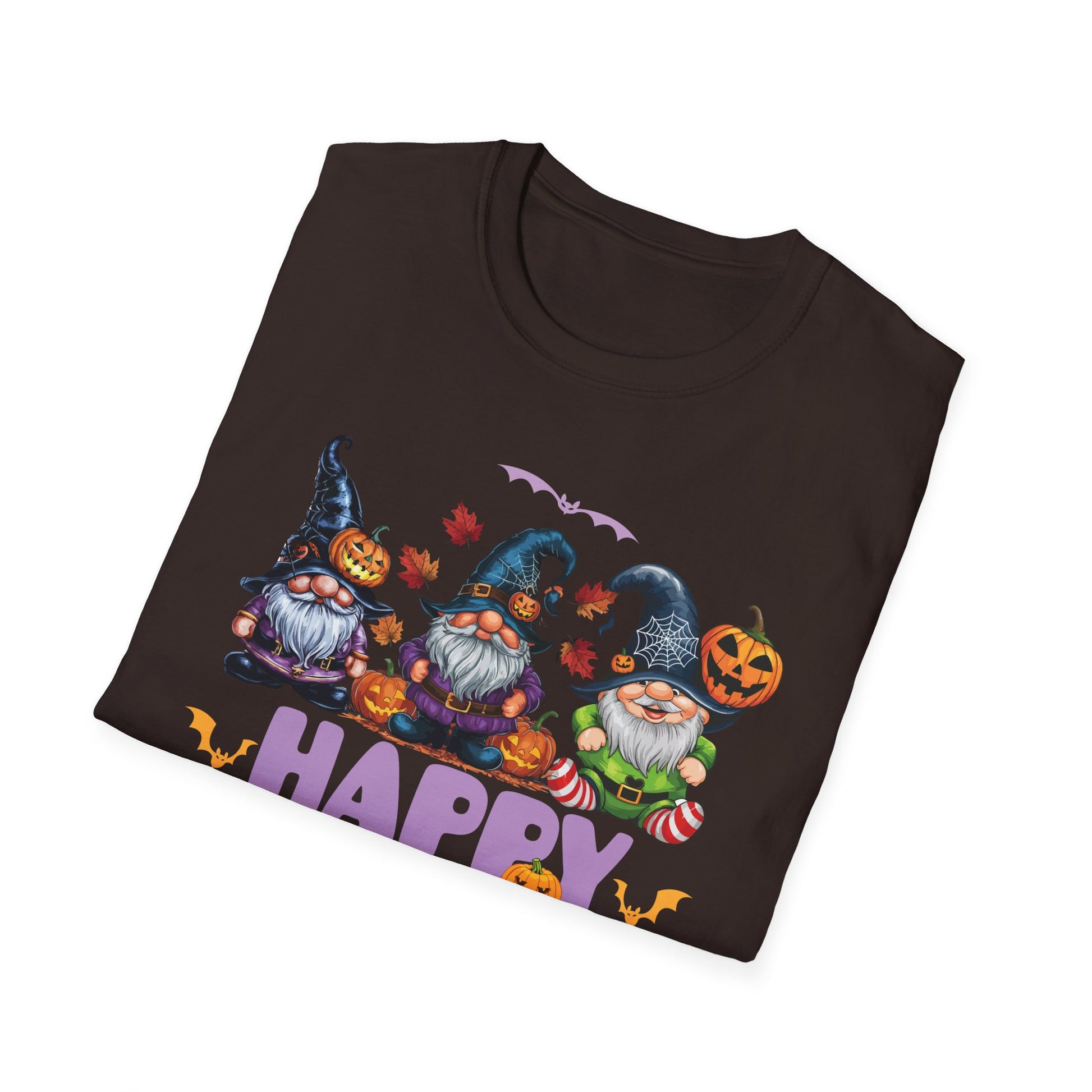 Happy Halloween Gnomes T-Shirt — Cute Spooky Pumpkin Gnome Halloween Tee