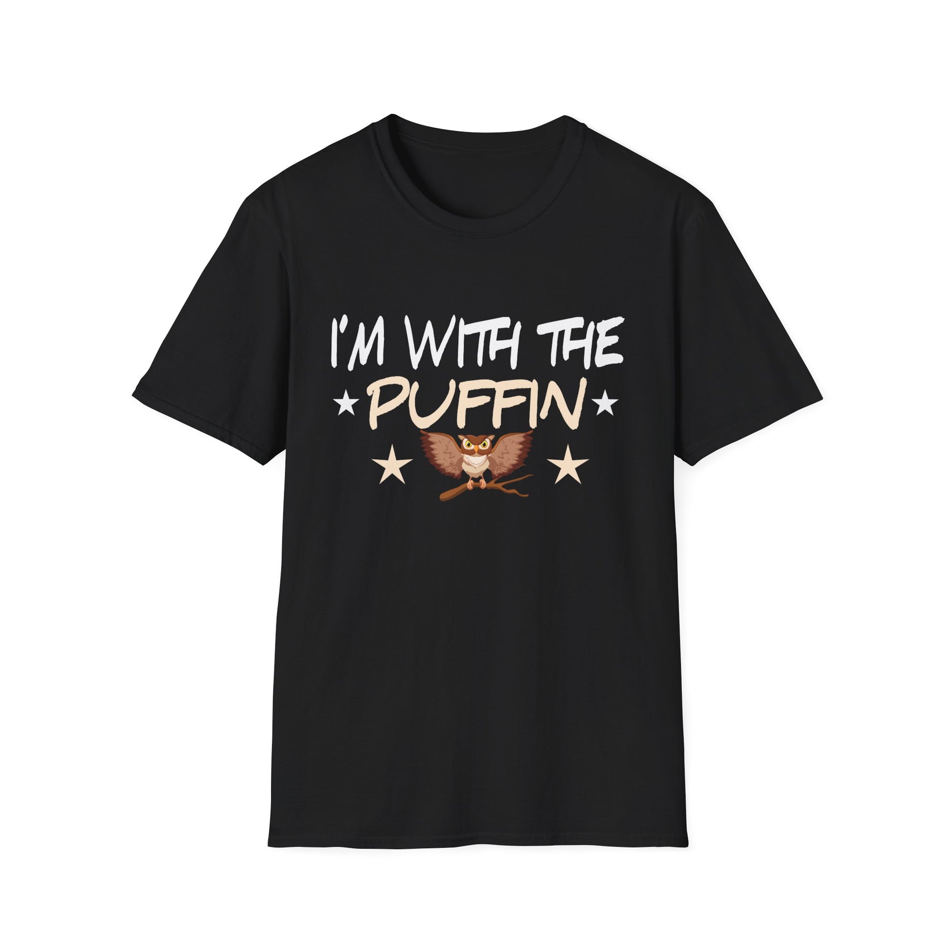 I'm With The Puffin T-Shirt — Cute Puffin Bird Graphic Tee for Bird Lovers