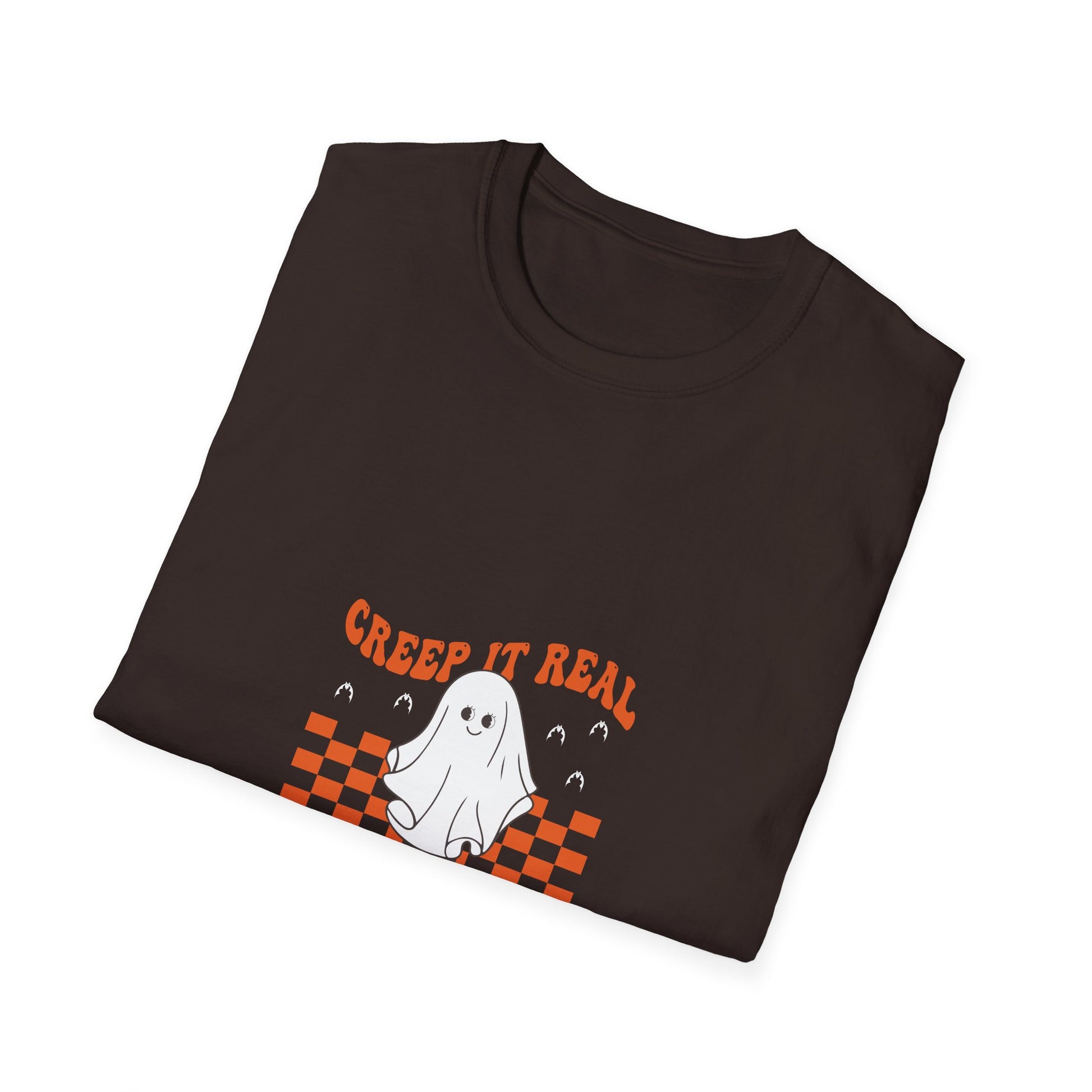Creep It Real Ghost Skateboard T-Shirt — Halloween Skate Tee