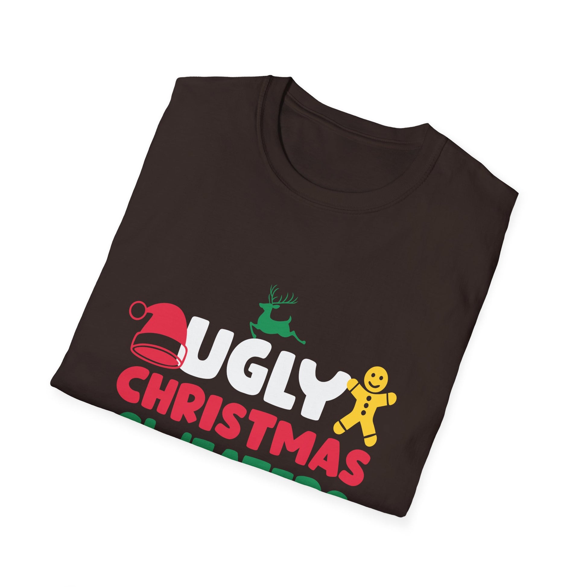Funny Christmas T-Shirt — "Ugly Christmas Sweaters Are Hot and Overrated" Holiday Tee