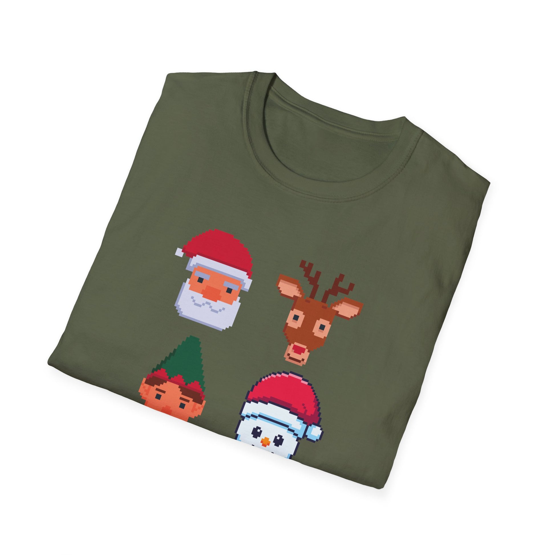 Christmas Santa Elf Lights Gaming Controllers Xmas Boys Kids T-Shirt