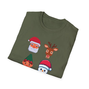 Christmas Santa Elf Lights Gaming Controllers Xmas Boys Kids T-Shirt