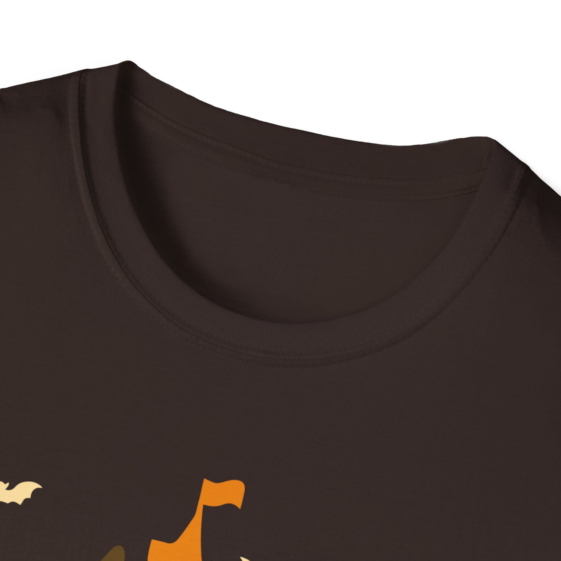 Happy Halloween - Flamingo Lover Witch Hat Pumpkin Halloween Tee Unisex Softstyle T-Shirt
