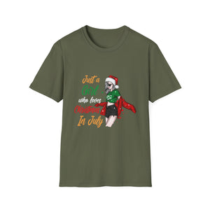 Christmas In July - Funny Summer Flamingo Christmas Unisex T-Shirt