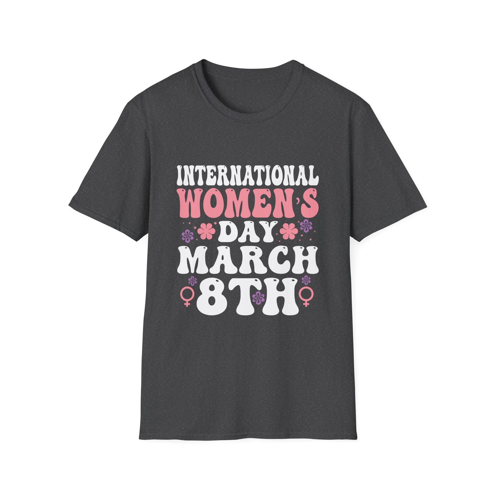 National Women's History Month 2025 Embrace Equity Groovy Unisex T-Shirt