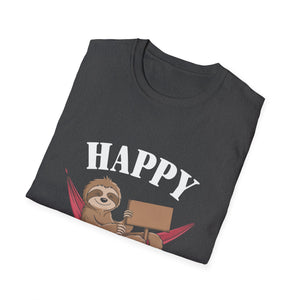 Happy Slothgiving T-Shirt — Cute Sloth Thanksgiving Graphic Tee  Unisex T-Shirt