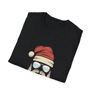 Santa Beard Graphic T-Shirt — Cool Hipster Santa Christmas Tee