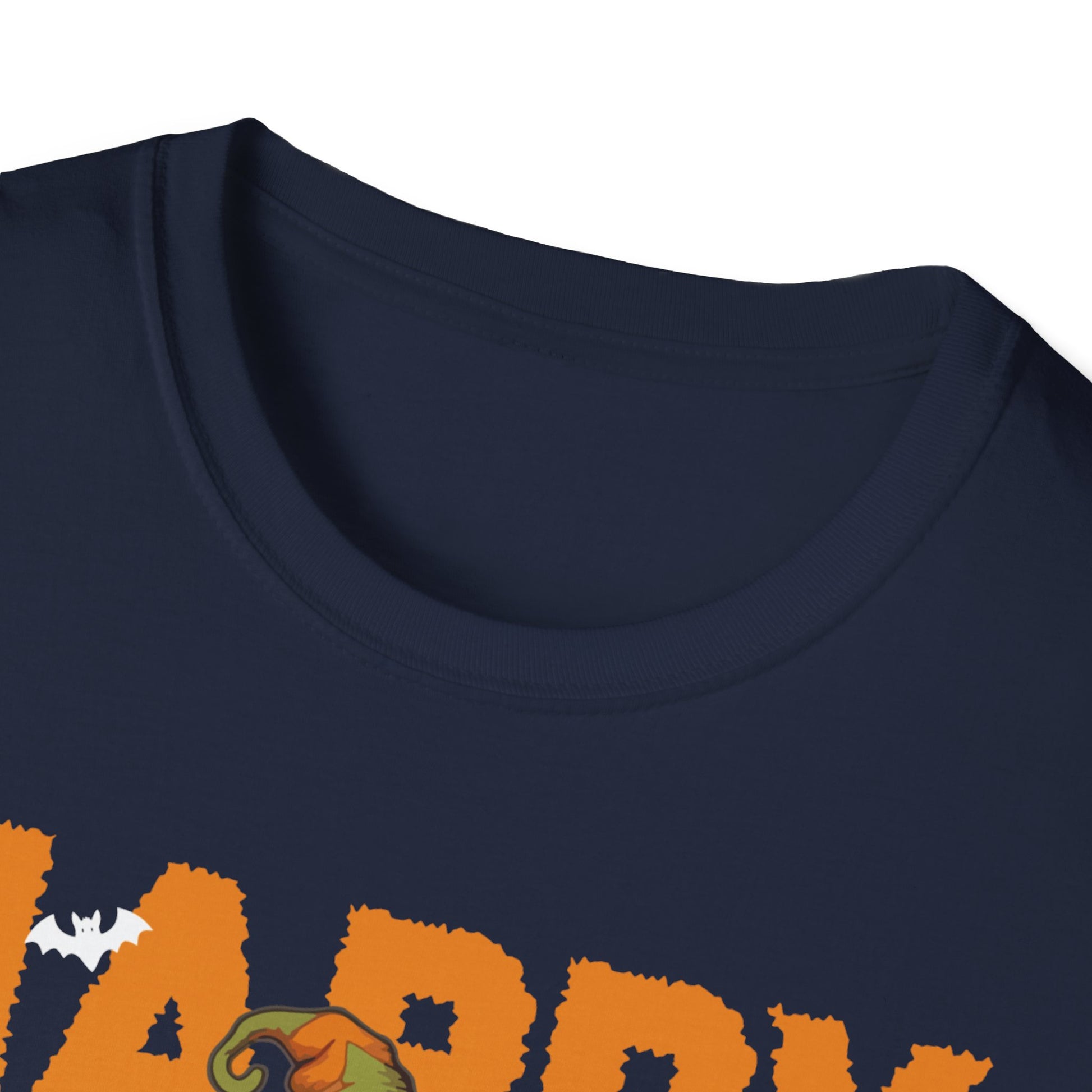 Gnomes Halloween Greeting Holiday Pumpkin Creepy Halloween Tee Unisex Softstyle T-Shirt