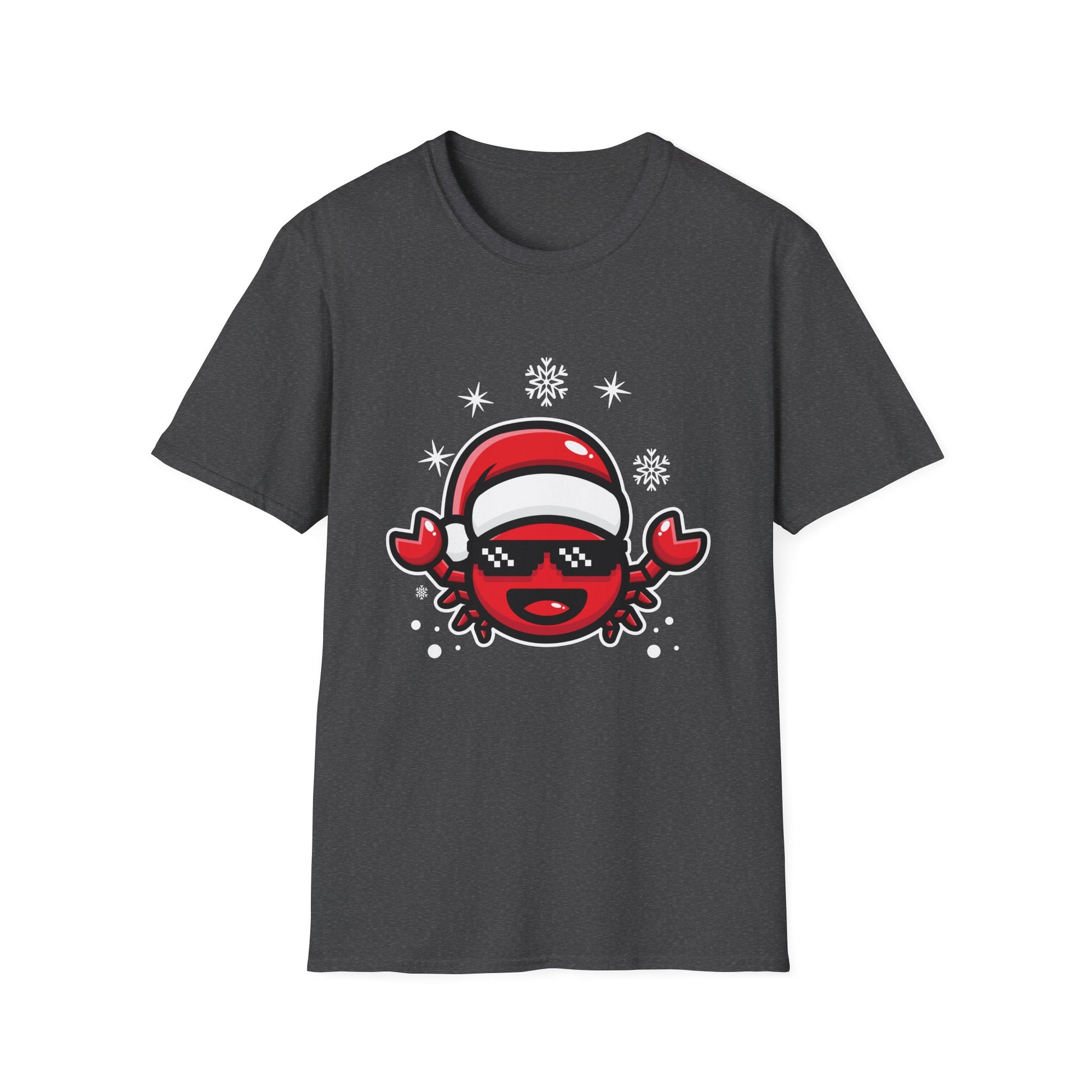 Christmas Crab Santa Hat Ugly Christmas Sweater Unisex T-Shirt