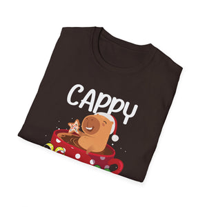 Cappy Holidays Tee — Cute Capybara Christmas T-Shirt