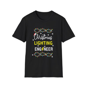 Christmas Lighting Engineer T‑Shirt — Funny Holiday Lights Electrician Tee