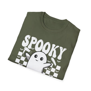 Spooky Hairstylist T-Shirt — Cute Ghost Hairdresser Halloween Tee