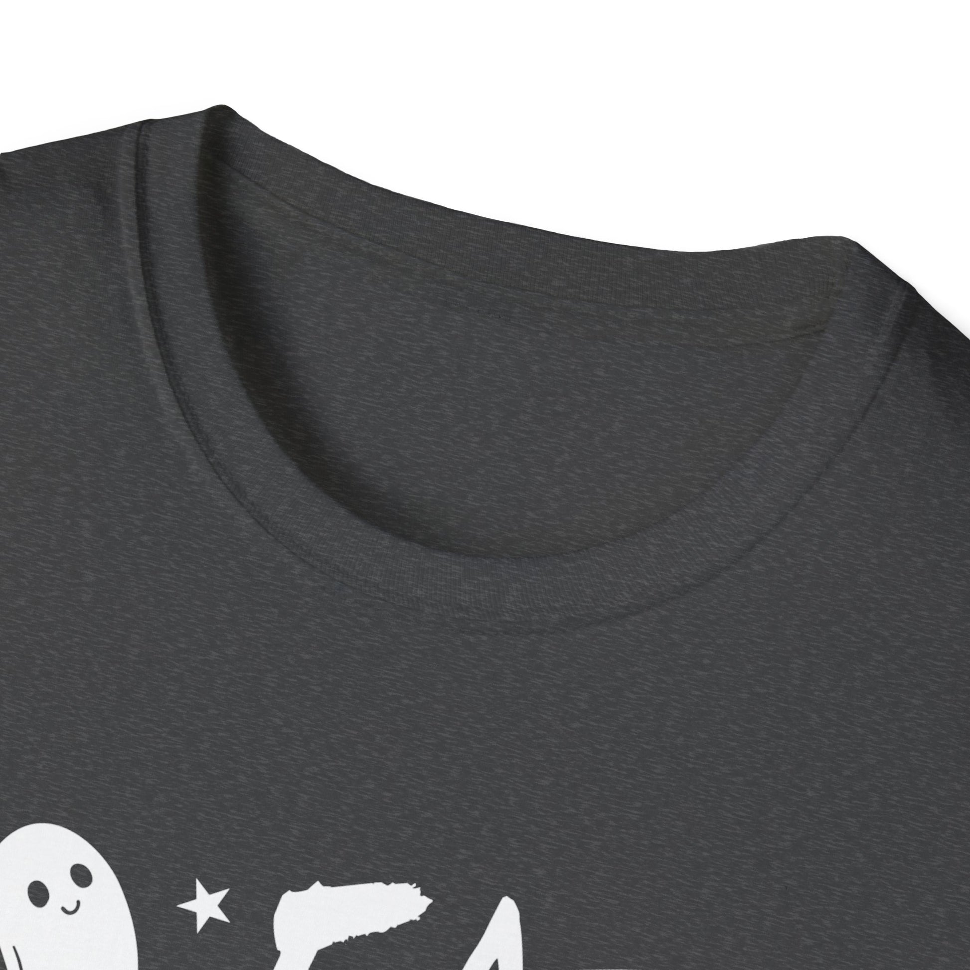 Halloween Ghost Tee - "Eat Drink and Be Scary" Funny Spooky Halloween T-Shirt