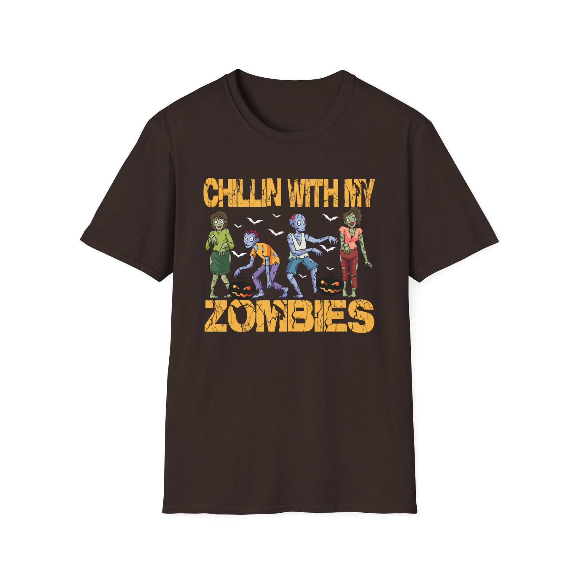 Chillin' With My Zombies T-Shirt — Funny Halloween Zombie Graphic Tee
