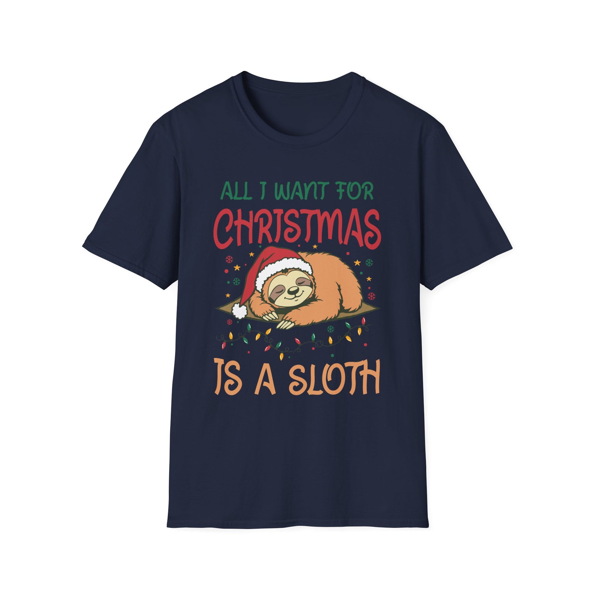 Christmas Funny Sloth Unisex T-Shirt