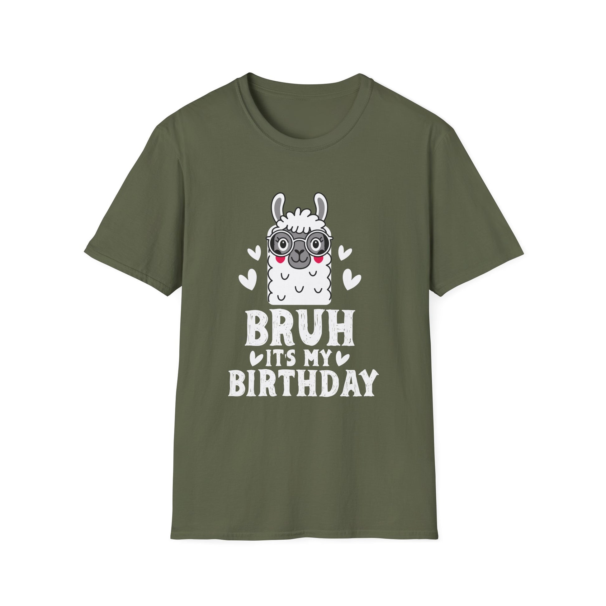 Birthday Llama T-Shirt - "Bruh It’s My Birthday" Cute Graphic Tee