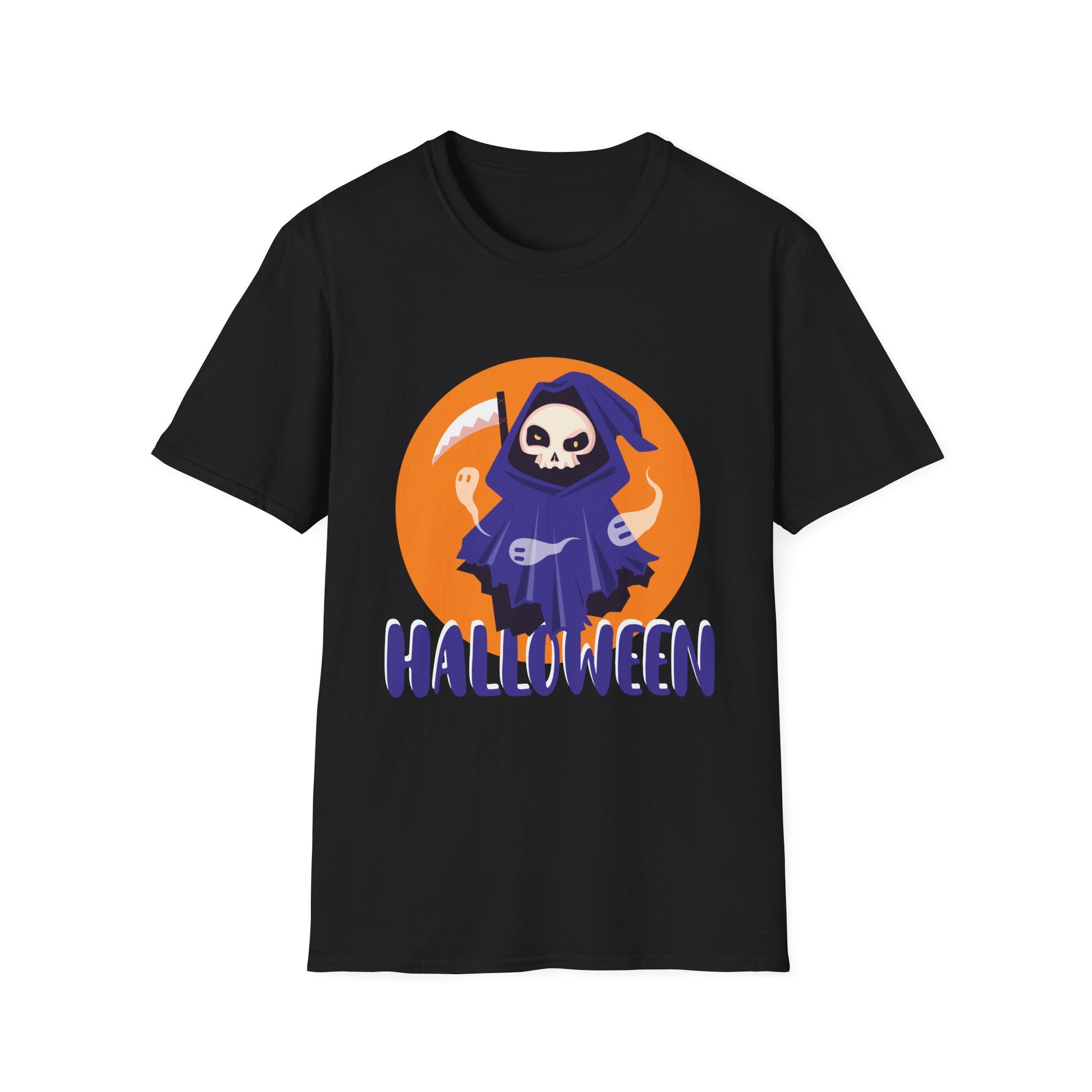 Halloween Grim Reaper T-Shirt — Cute Skeleton Costume Tee