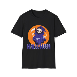 Halloween Grim Reaper T-Shirt — Cute Skeleton Costume Tee