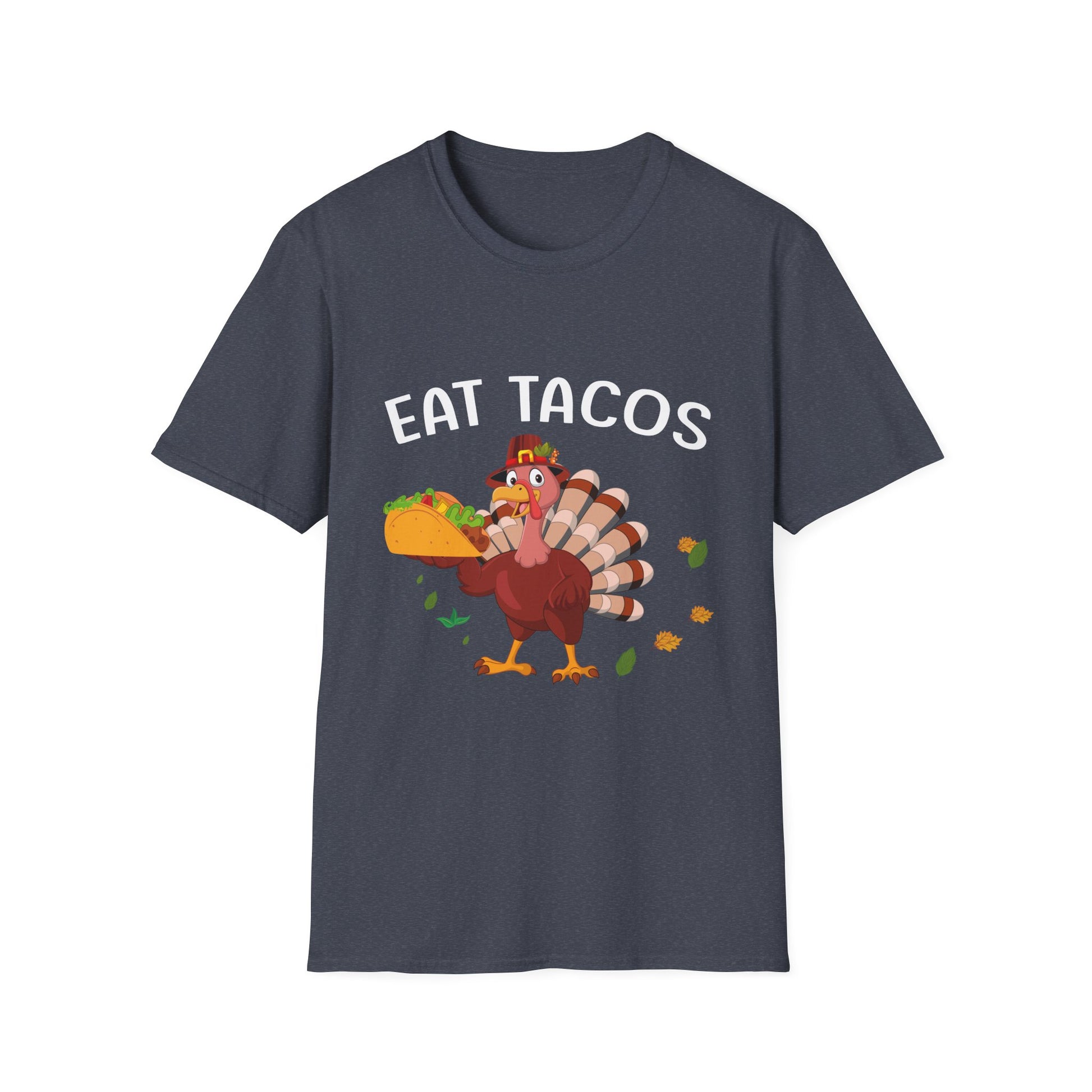 T-Shirt — 'Eat Tacos' Thanksgiving Turkey Taco Funny Graphic Tee  Unisex T-Shirt