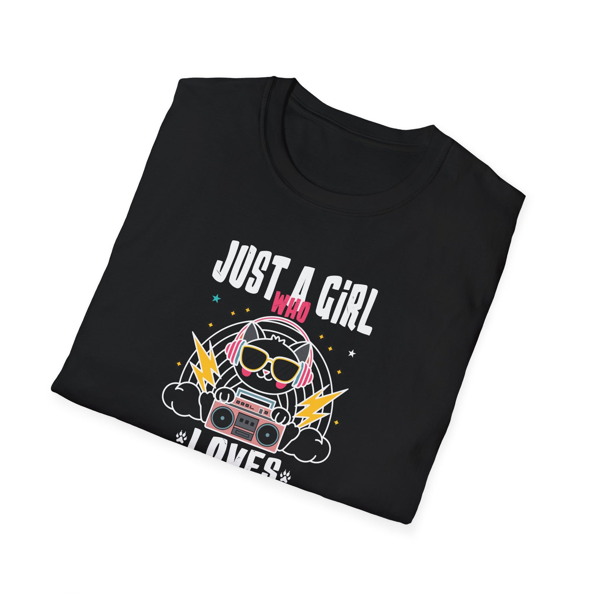 Just A Girl Who Loves Anime And K-Pop African American Afro Unisex T-Shirt