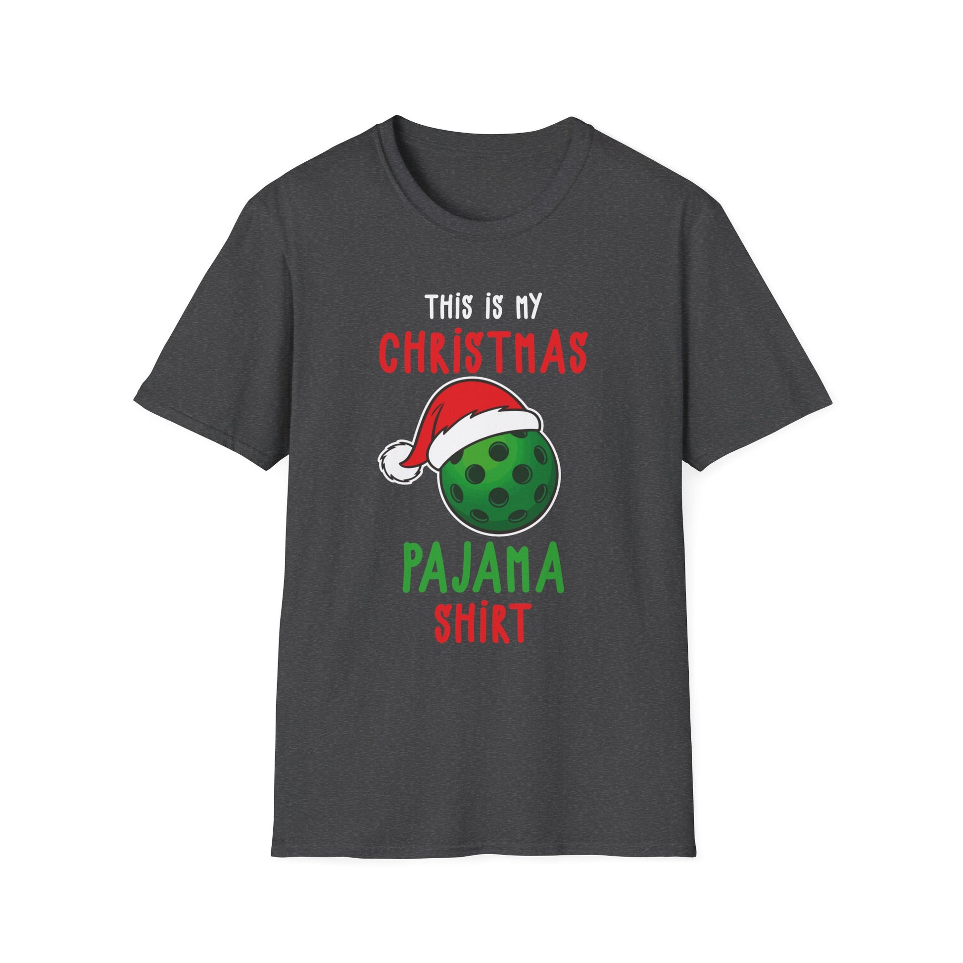 Funny Christmas Pickleball Lover This Is My Christmas Pajama Unisex Softstyle T-Shirt