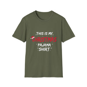 Christmas Pajama Shirt T‑Shirt — This Is My Christmas Pajama Shirt Holiday Tee