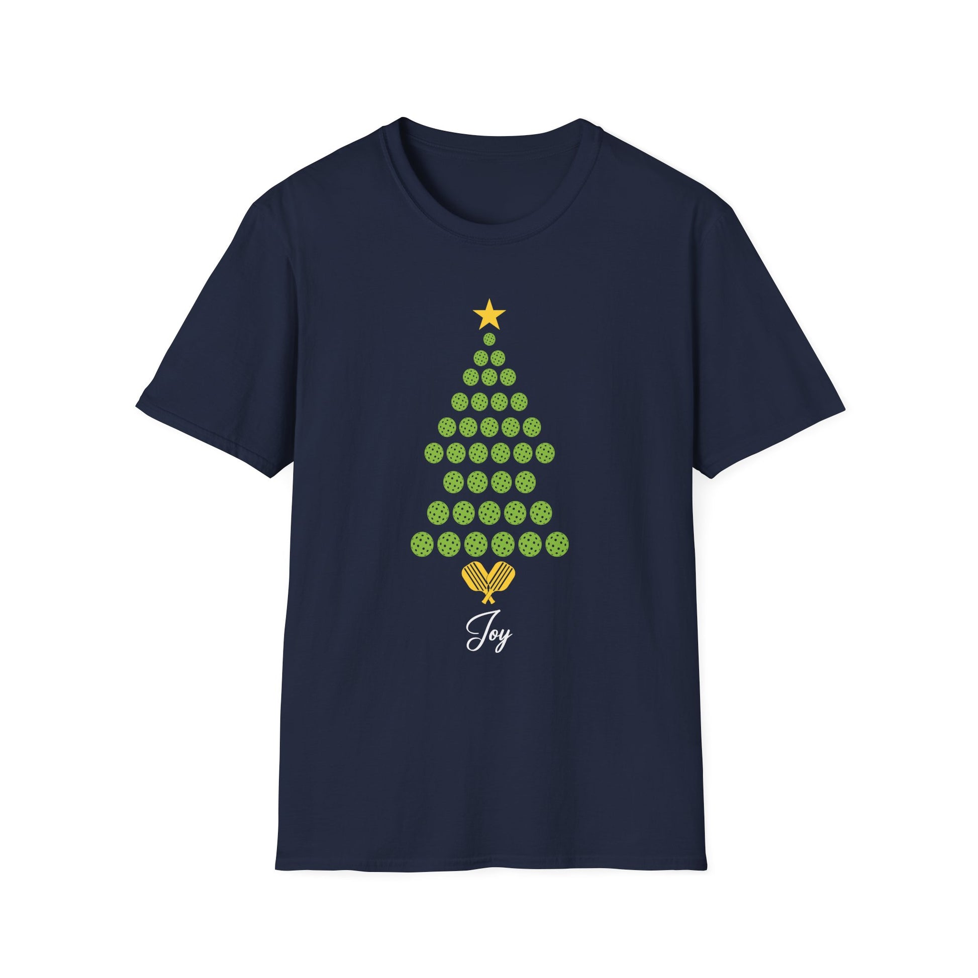 Christmas Pickleball Design_ Christmas Tree Unisex T-Shirt