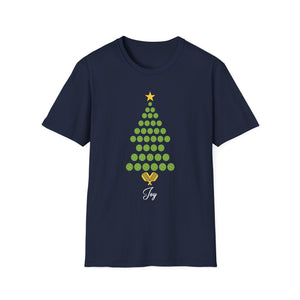 Christmas Pickleball Design_ Christmas Tree Unisex T-Shirt