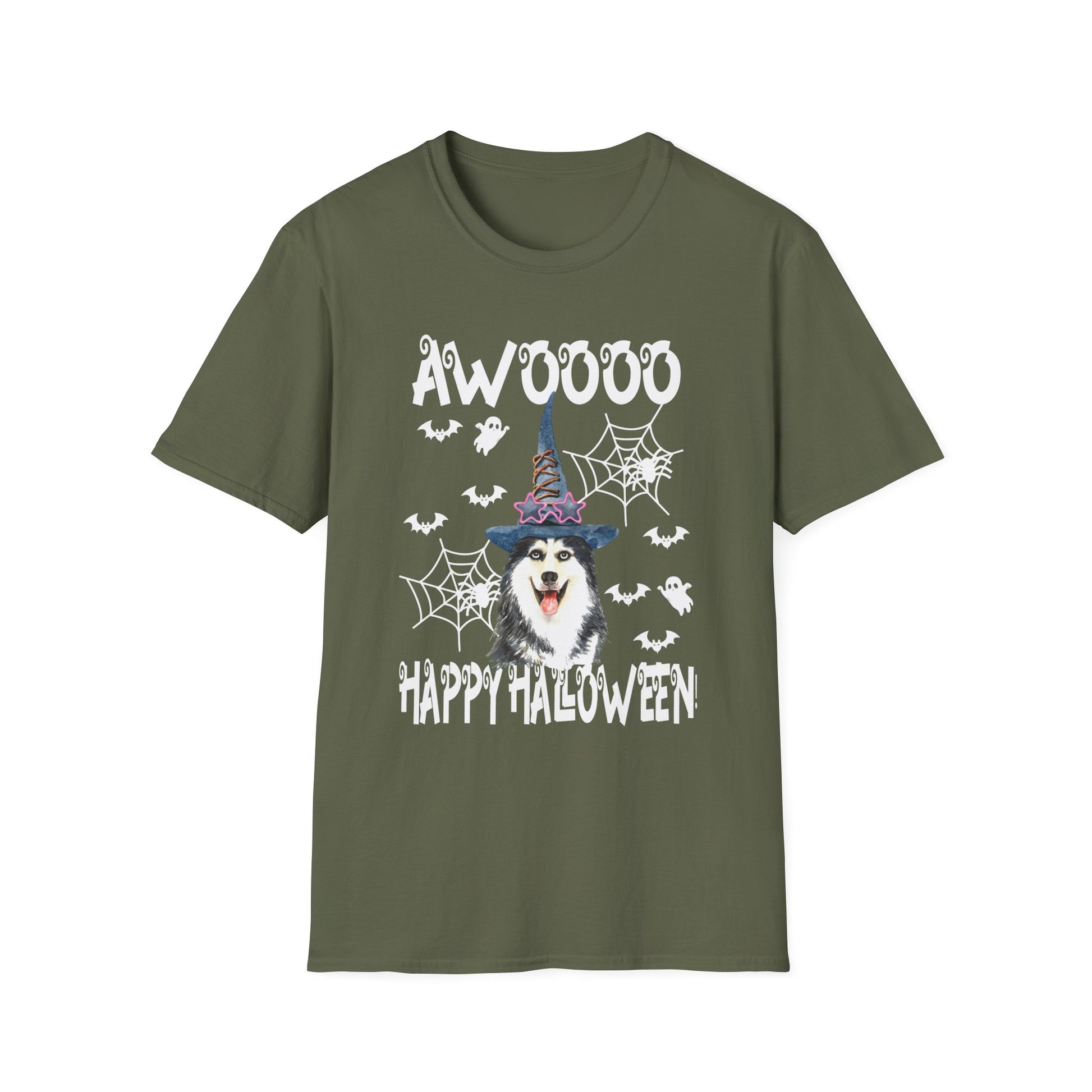 Husky Halloween Funny Siberian Husky Halloween Tee  Unisex Softstyle T-Shirt