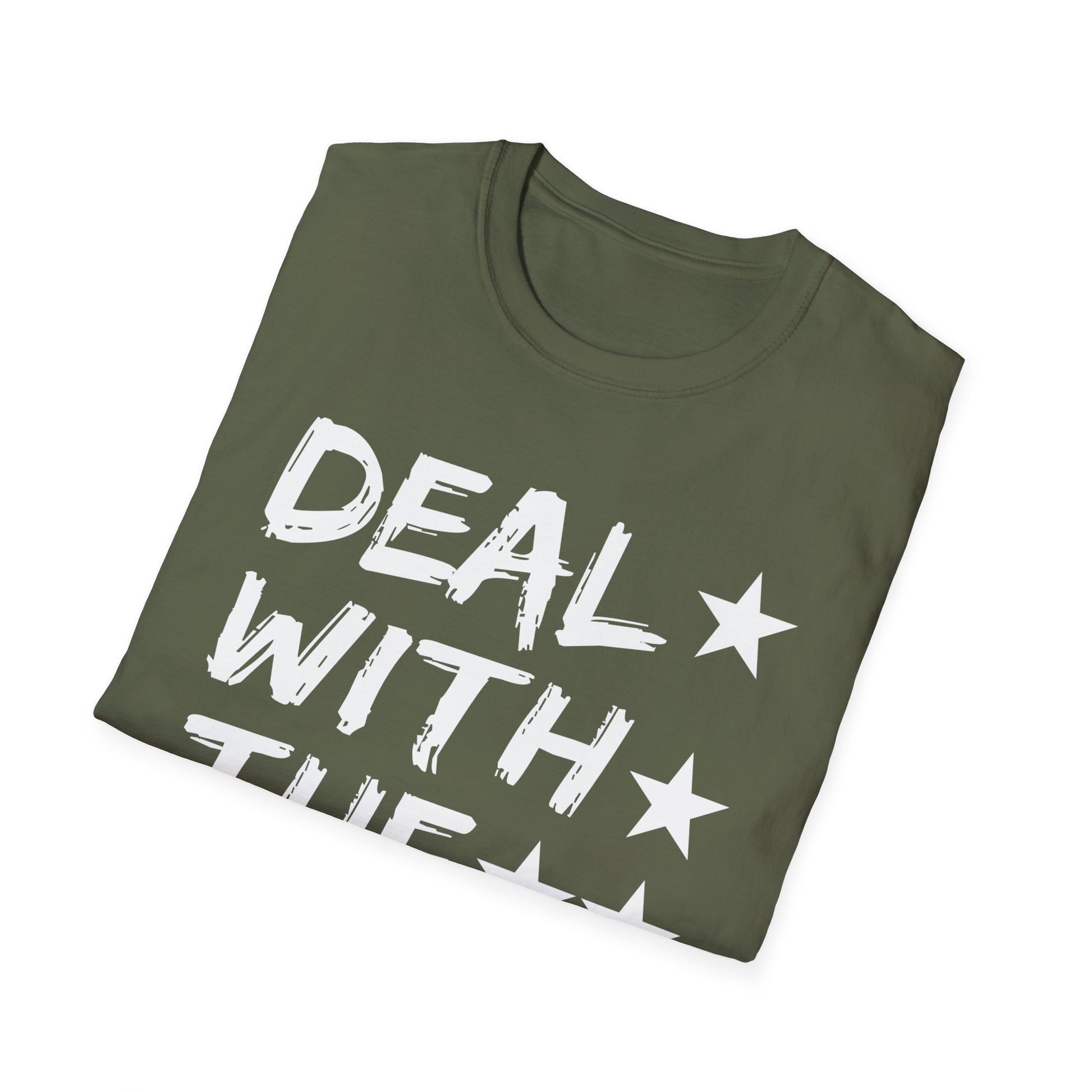 Halloween Devil tee _ Halloween Deal with the Devil Tee   Unisex Softstyle T-Shirt