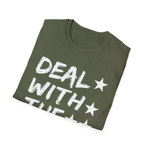 Halloween Devil tee _ Halloween Deal with the Devil Tee   Unisex Softstyle T-Shirt