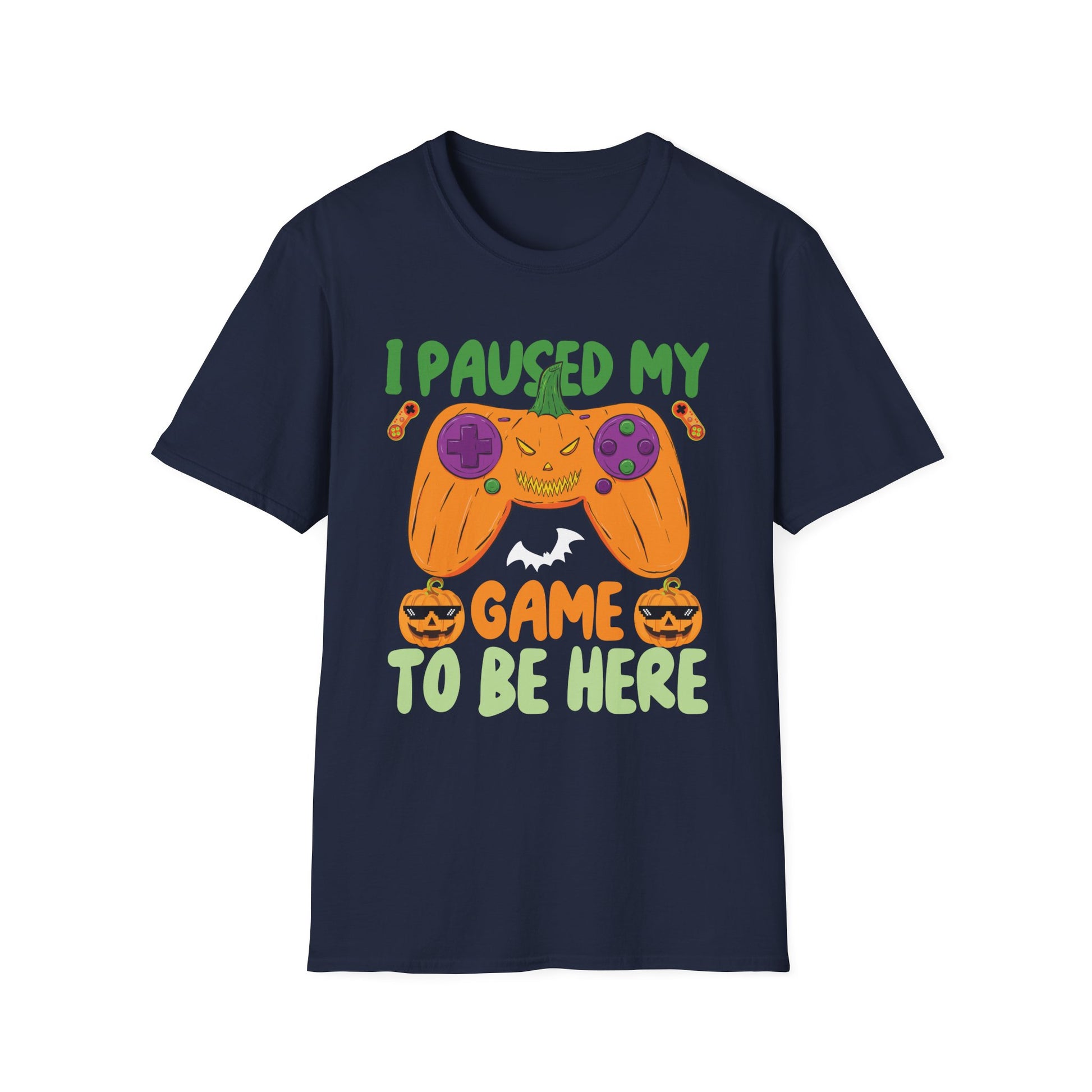Halloween Gamer T-Shirt — "I Paused My Game to Be Here"