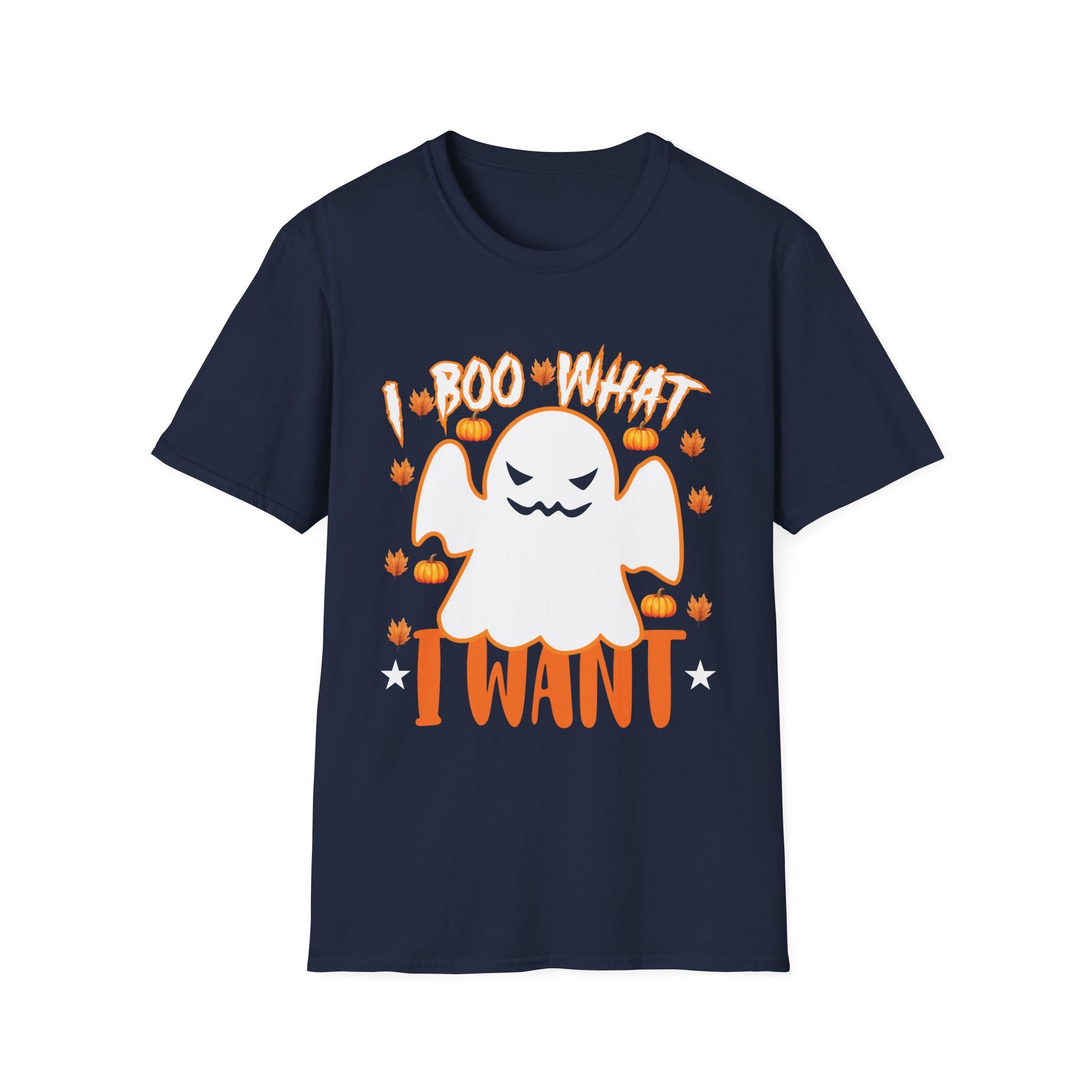 Halloween Ghost T-Shirt — "Boo What I Want" Cute Spooky Tee