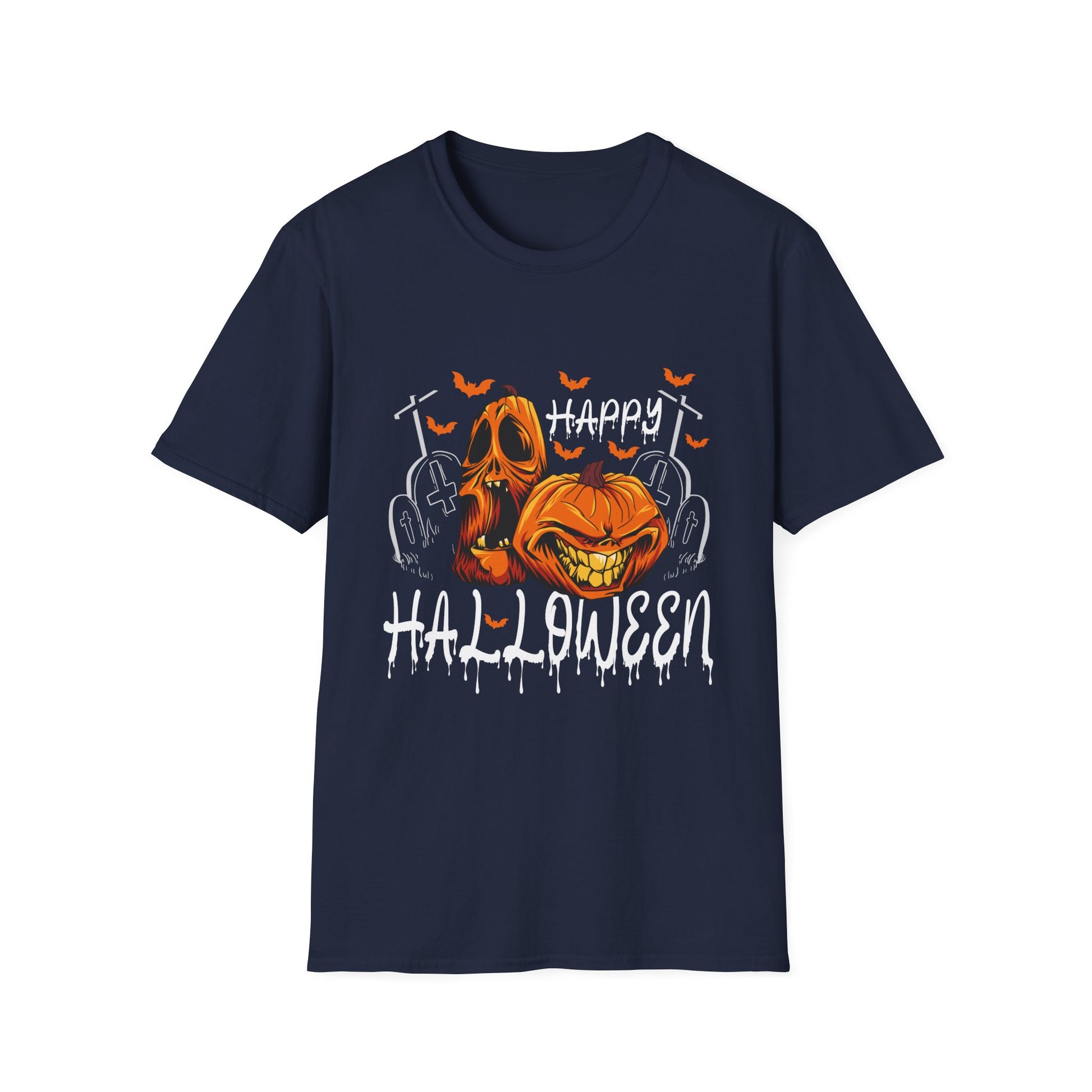 Happy Halloween for Men and Women - Pumpkin Halloween T-Shirt Unisex Softstyle T-Shirt